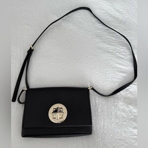 Kate Spade Black Crossbody Bag with Gold Accent